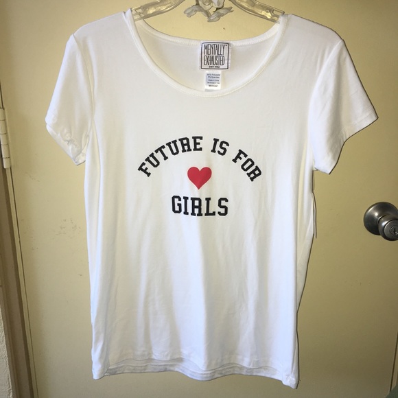 White M top tshirt future is ❤️ for girls shirt SOFT ! - Picture 2 of 7